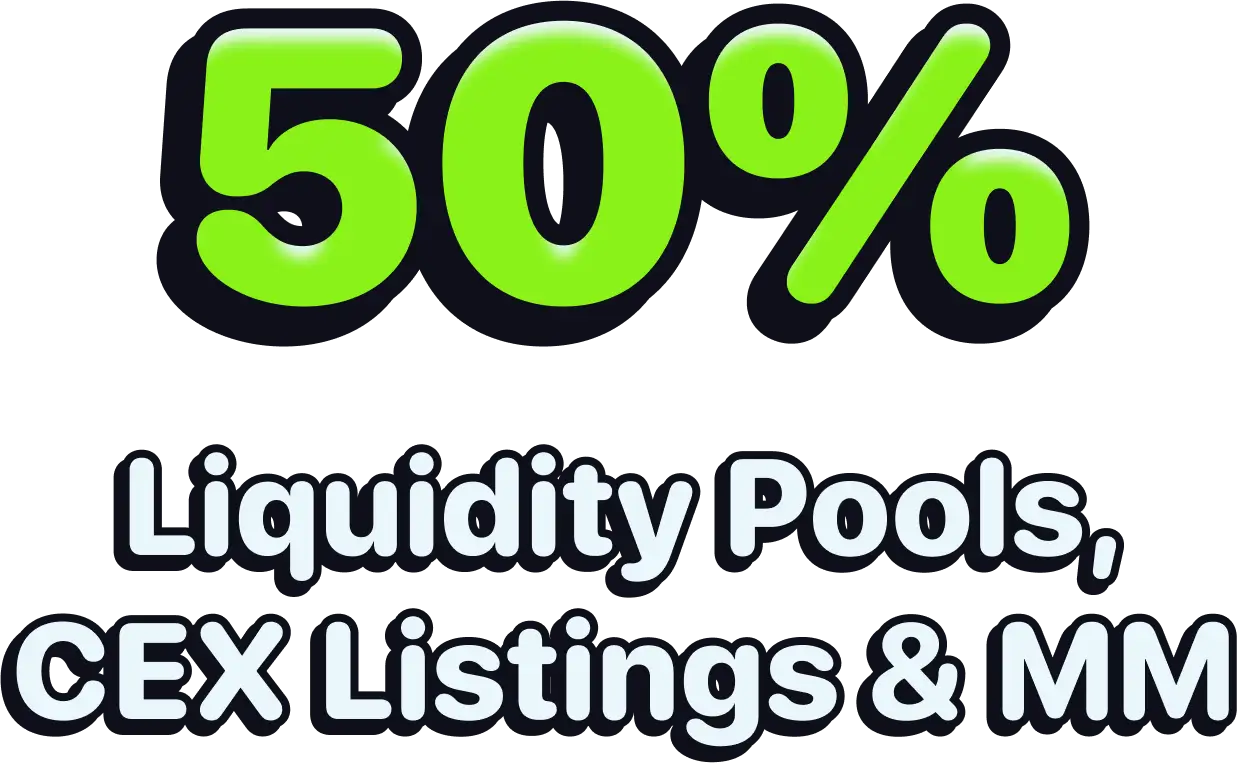 presale breakdown 50% liquidity